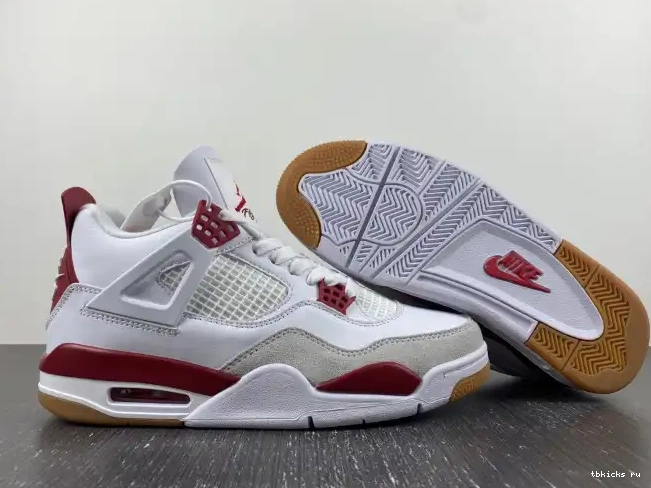 Rep TB Retro Jordan 4 DR5415-160 SB Red Pine 0613